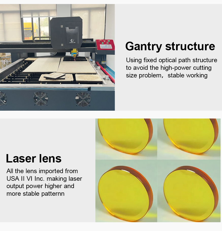 400W/600W Die Board Laser Cutting Machine