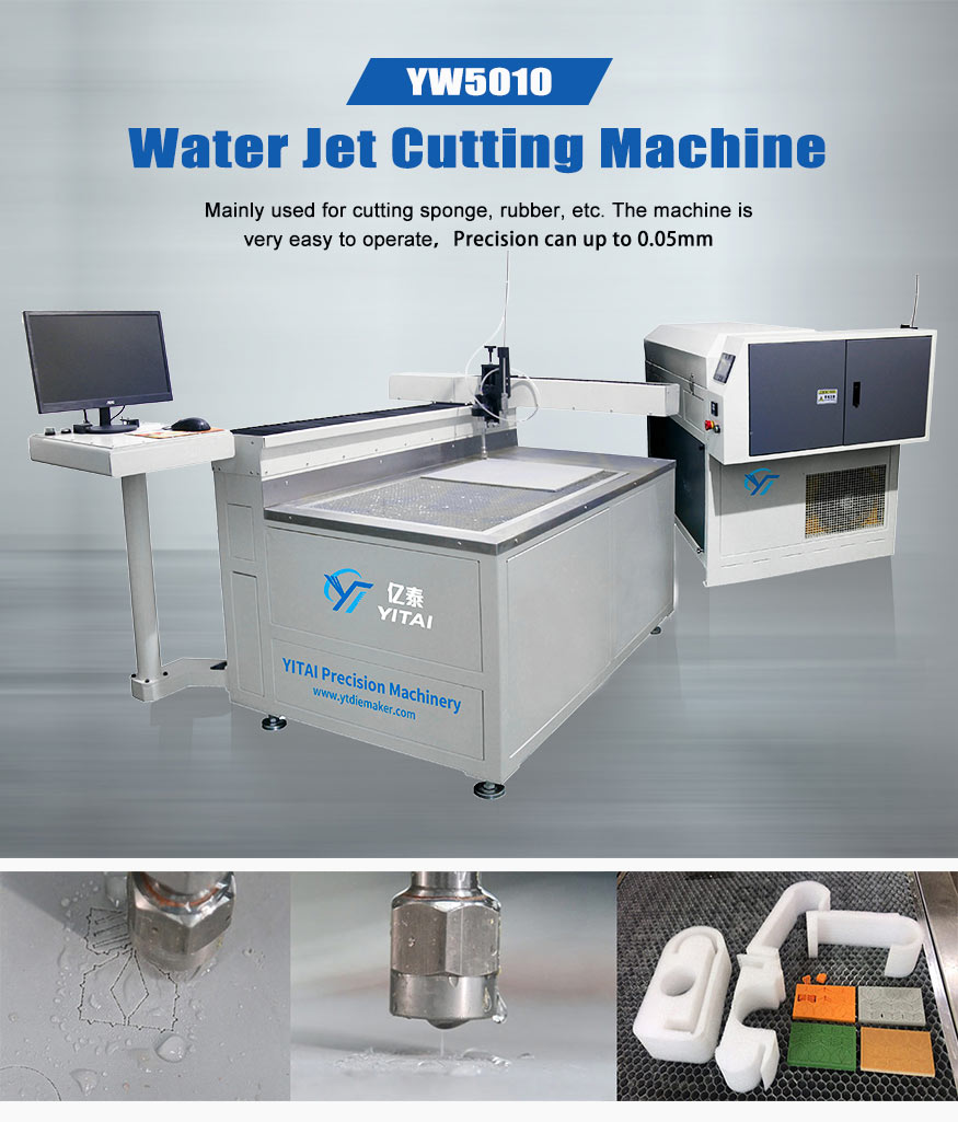 YW5010 water jet cutting machine rubber sponge foam cutting