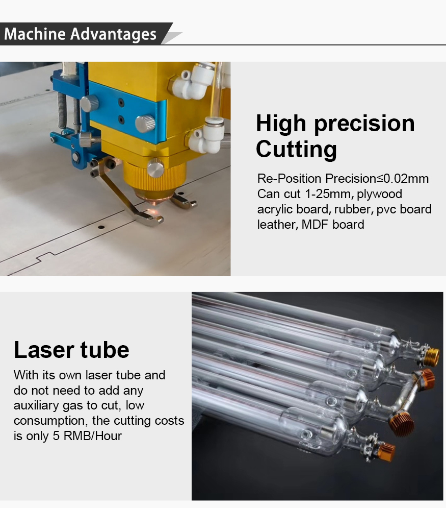 YT46F-60 600Watt CO2 Laser Die Board Cutting Machine