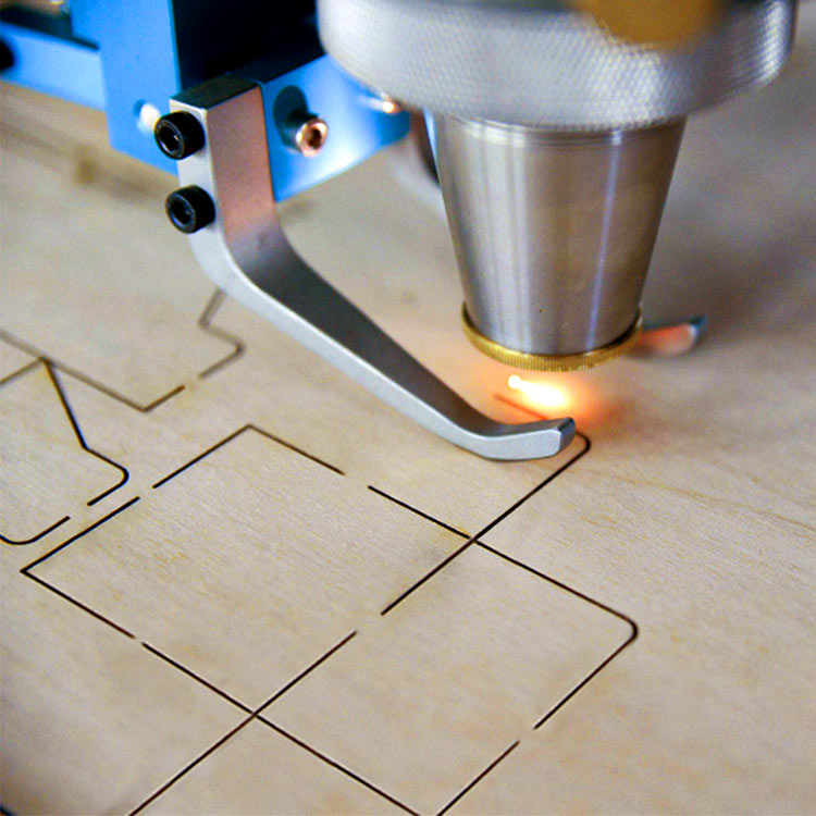 1000W 1500W 2000W Flat Die Board Industrial Wood CNC CO2 Laser Cutting Machine